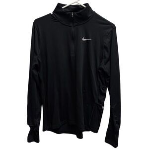 Nike Running Black Dri-FIT Quarter-Zip Pullover